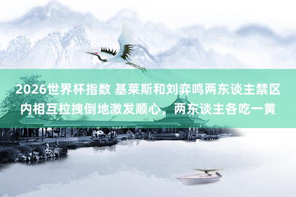 2026世界杯指数 基莱斯和刘弈鸣两东谈主禁区内相互拉拽倒地激发顺心,两东谈主各吃一黄